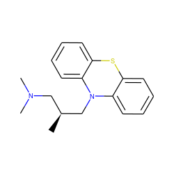 C[C@@H](CN(C)C)CN1c2ccccc2Sc2ccccc21 ZINC000000896681