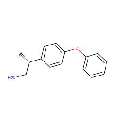 C[C@@H](CN)c1ccc(Oc2ccccc2)cc1 ZINC000028654154