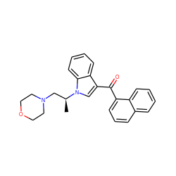 C[C@@H](CN1CCOCC1)n1cc(C(=O)c2cccc3ccccc23)c2ccccc21 ZINC000013742576