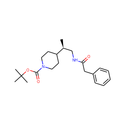 C[C@@H](CNC(=O)Cc1ccccc1)C1CCN(C(=O)OC(C)(C)C)CC1 ZINC000066099983