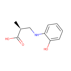 C[C@@H](CNc1ccccc1O)C(=O)O ZINC000000384894