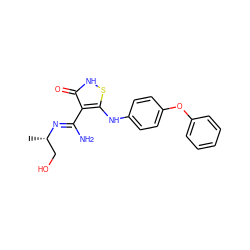 C[C@@H](CO)/N=C(\N)c1c(Nc2ccc(Oc3ccccc3)cc2)s[nH]c1=O ZINC000034802727