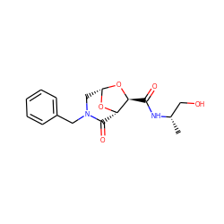 C[C@@H](CO)NC(=O)[C@@H]1O[C@H]2CN(Cc3ccccc3)C(=O)[C@@H]1O2 ZINC000045337523