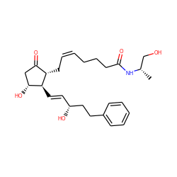 C[C@@H](CO)NC(=O)CCC/C=C\C[C@H]1C(=O)C[C@@H](O)[C@@H]1/C=C/[C@@H](O)CCc1ccccc1 ZINC000299864194