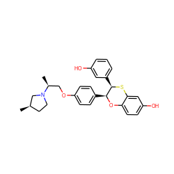 C[C@@H](COc1ccc([C@@H]2Oc3ccc(O)cc3S[C@@H]2c2cccc(O)c2)cc1)N1CC[C@@H](C)C1 ZINC000003819175