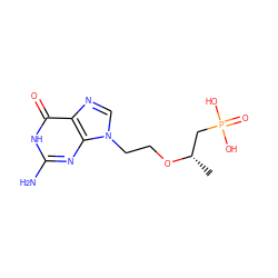 C[C@@H](CP(=O)(O)O)OCCn1cnc2c(=O)[nH]c(N)nc21 ZINC000045349944