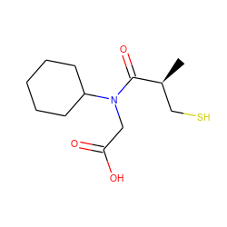 C[C@@H](CS)C(=O)N(CC(=O)O)C1CCCCC1 ZINC000028262717