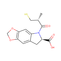 C[C@@H](CS)C(=O)N1c2cc3c(cc2C[C@@H]1C(=O)O)OCO3 ZINC000028264034