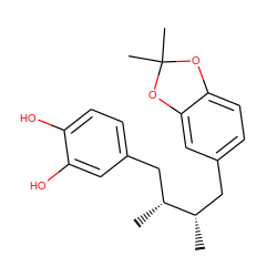 C[C@@H](Cc1ccc2c(c1)OC(C)(C)O2)[C@H](C)Cc1ccc(O)c(O)c1 ZINC000026636924