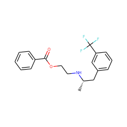 C[C@@H](Cc1cccc(C(F)(F)F)c1)NCCOC(=O)c1ccccc1 ZINC000002015039