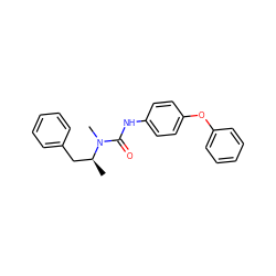 C[C@@H](Cc1ccccc1)N(C)C(=O)Nc1ccc(Oc2ccccc2)cc1 ZINC000013863312