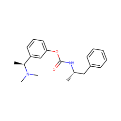 C[C@@H](Cc1ccccc1)NC(=O)Oc1cccc([C@H](C)N(C)C)c1 ZINC000013981936