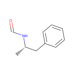 C[C@@H](Cc1ccccc1)NC=O ZINC000000000325