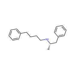 C[C@@H](Cc1ccccc1)NCCCCc1ccccc1 ZINC000013736001