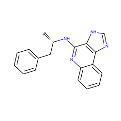 C[C@@H](Cc1ccccc1)Nc1nc2ccccc2c2nc[nH]c12 ZINC000100655645