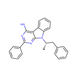 C[C@@H](Cc1ccccc1)n1c2ccccc2c2c(N)nc(-c3ccccc3)nc21 ZINC000013756614