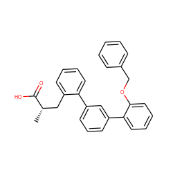 C[C@@H](Cc1ccccc1-c1cccc(-c2ccccc2OCc2ccccc2)c1)C(=O)O ZINC000013554029