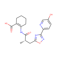 C[C@@H](Cc1nc(-c2ccc(O)cn2)no1)C(=O)NC1=C(C(=O)O)CCCC1 ZINC000034853410