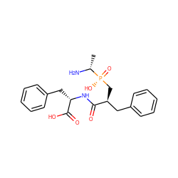 C[C@@H](N)[P@](=O)(O)C[C@@H](Cc1ccccc1)C(=O)N[C@@H](Cc1ccccc1)C(=O)O ZINC000013807003