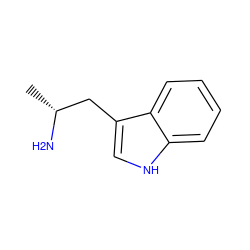 C[C@@H](N)Cc1c[nH]c2ccccc12 ZINC000000404451