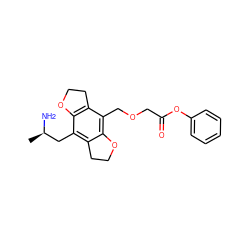 C[C@@H](N)Cc1c2c(c(COCC(=O)Oc3ccccc3)c3c1OCC3)OCC2 ZINC000028821721