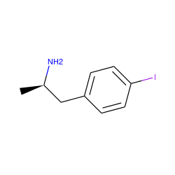 C[C@@H](N)Cc1ccc(I)cc1 ZINC000002390011