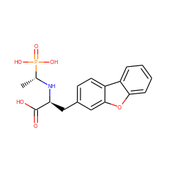 C[C@@H](N[C@@H](Cc1ccc2c(c1)oc1ccccc12)C(=O)O)P(=O)(O)O ZINC000013805057