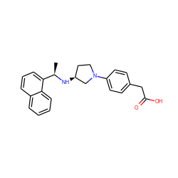 C[C@@H](N[C@H]1CCN(c2ccc(CC(=O)O)cc2)C1)c1cccc2ccccc12 ZINC000148274595