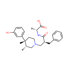 C[C@@H](NC(=O)[C@@H](Cc1ccccc1)CN1CC[C@@](C)(c2cccc(O)c2)[C@@H](C)C1)C(=O)O ZINC000029126346