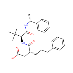 C[C@@H](NC(=O)[C@@H](NC(=O)[C@H](CCCc1ccccc1)CC(=O)O)C(C)(C)C)c1ccccc1 ZINC000027650362