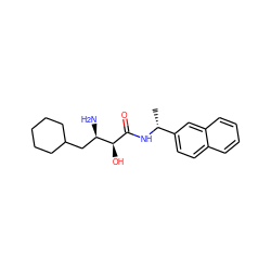 C[C@@H](NC(=O)[C@@H](O)[C@H](N)CC1CCCCC1)c1ccc2ccccc2c1 ZINC000027986510