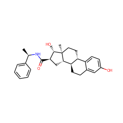 C[C@@H](NC(=O)[C@@H]1C[C@H]2[C@@H]3CCc4cc(O)ccc4[C@H]3CC[C@]2(C)[C@H]1O)c1ccccc1 ZINC000013681777