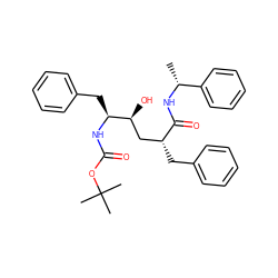 C[C@@H](NC(=O)[C@H](Cc1ccccc1)C[C@H](O)[C@H](Cc1ccccc1)NC(=O)OC(C)(C)C)c1ccccc1 ZINC000026818554