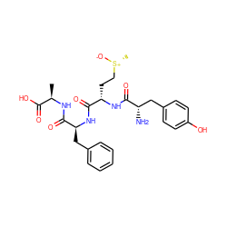 C[C@@H](NC(=O)[C@H](Cc1ccccc1)NC(=O)[C@H](CC[S@@+](C)[O-])NC(=O)[C@@H](N)Cc1ccc(O)cc1)C(=O)O ZINC000029326084