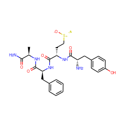 C[C@@H](NC(=O)[C@H](Cc1ccccc1)NC(=O)[C@H](CC[S@@+](C)[O-])NC(=O)[C@@H](N)Cc1ccc(O)cc1)C(N)=O ZINC000029334561