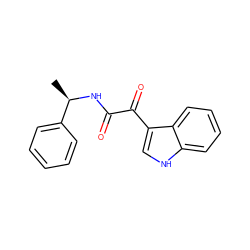 C[C@@H](NC(=O)C(=O)c1c[nH]c2ccccc12)c1ccccc1 ZINC000004163163