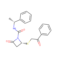 C[C@@H](NC(=O)N1C(=O)C[C@H]1SCC(=O)c1ccccc1)c1ccccc1 ZINC000006494403