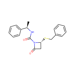 C[C@@H](NC(=O)N1C(=O)C[C@H]1SCc1ccccc1)c1ccccc1 ZINC000006494411