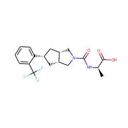 C[C@@H](NC(=O)N1C[C@H]2C[C@@H](c3ccccc3C(F)(F)F)C[C@H]2C1)C(=O)O ZINC000299841091