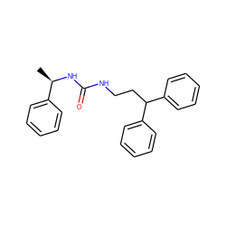 C[C@@H](NC(=O)NCCC(c1ccccc1)c1ccccc1)c1ccccc1 ZINC000095603601