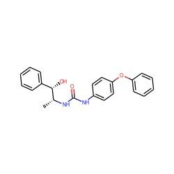 C[C@@H](NC(=O)Nc1ccc(Oc2ccccc2)cc1)[C@@H](O)c1ccccc1 ZINC000013863334