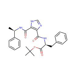 C[C@@H](NC(=O)c1[nH]cnc1C(=O)N[C@@H](Cc1ccccc1)C(=O)OC(C)(C)C)c1ccccc1 ZINC000015953081