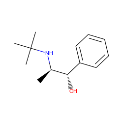 C[C@@H](NC(C)(C)C)[C@@H](O)c1ccccc1 ZINC000027652137