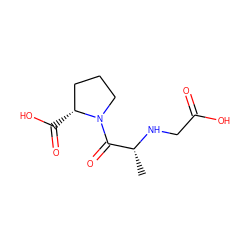 C[C@@H](NCC(=O)O)C(=O)N1CCC[C@H]1C(=O)O ZINC000026172136