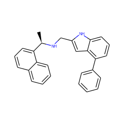 C[C@@H](NCc1cc2c(-c3ccccc3)cccc2[nH]1)c1cccc2ccccc12 ZINC000653697722