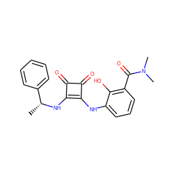 C[C@@H](Nc1c(Nc2cccc(C(=O)N(C)C)c2O)c(=O)c1=O)c1ccccc1 ZINC000102063905