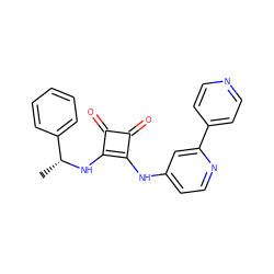 C[C@@H](Nc1c(Nc2ccnc(-c3ccncc3)c2)c(=O)c1=O)c1ccccc1 ZINC000100081694