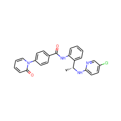 C[C@@H](Nc1ccc(Cl)cn1)c1ccccc1NC(=O)c1ccc(-n2ccccc2=O)cc1 ZINC000029046803