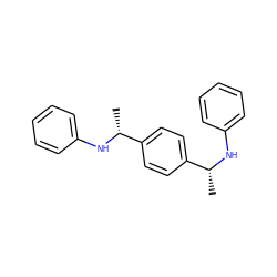 C[C@@H](Nc1ccccc1)c1ccc([C@@H](C)Nc2ccccc2)cc1 ZINC000028863064