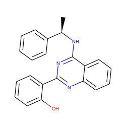 C[C@@H](Nc1nc(-c2ccccc2O)nc2ccccc12)c1ccccc1 ZINC000013130350